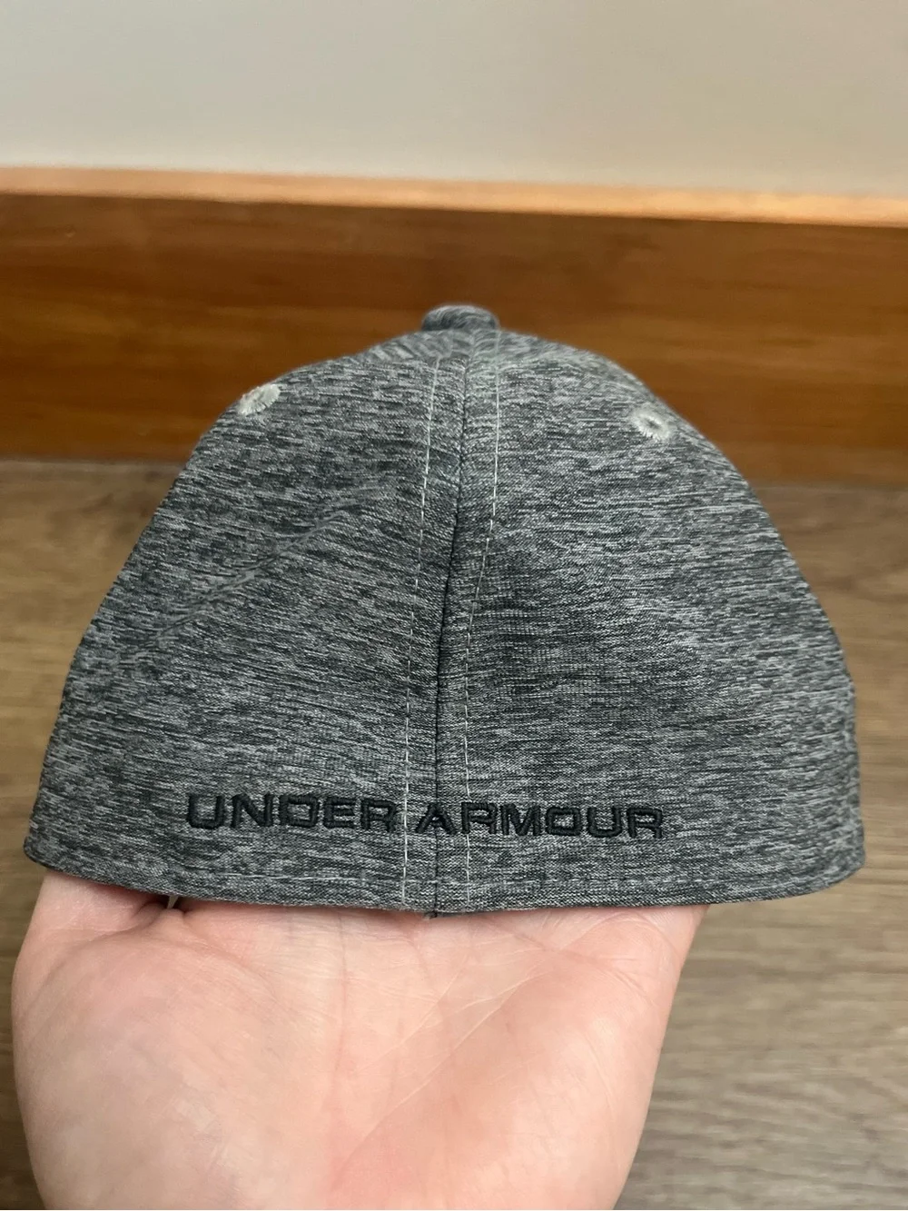 Youth Under Armour Heather Gray and Black Performance Baseball Cap